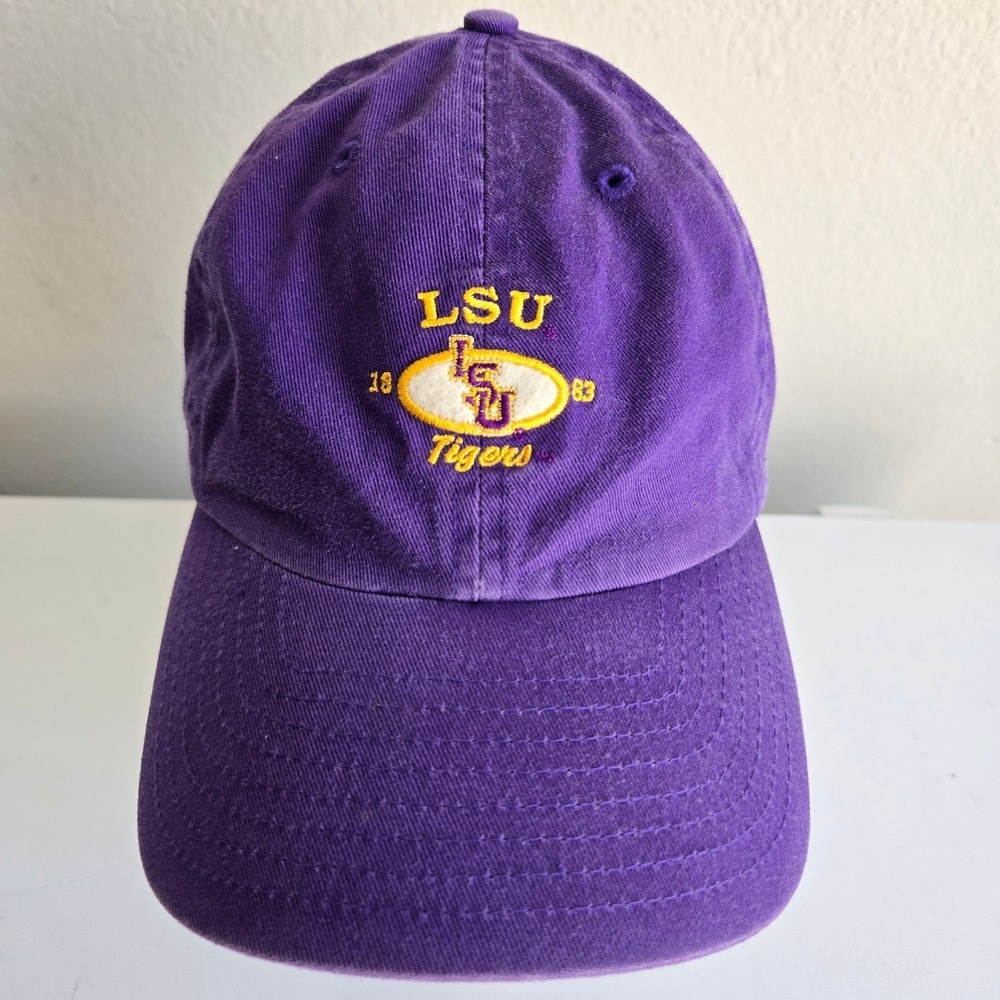 LSU Tigers Hat Twins Enterprise‎ Vintage Purple Cotton Strapback Dad Cap NCAA